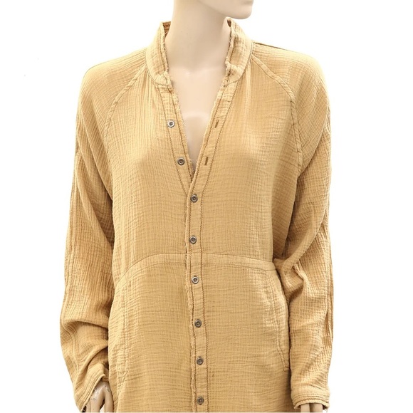 We The Free Summer Daydream Oversized Cotton Button Down Top Small NWOT - Picture 4 of 14